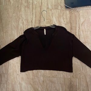 LA hearts Cropped Long Sleeve